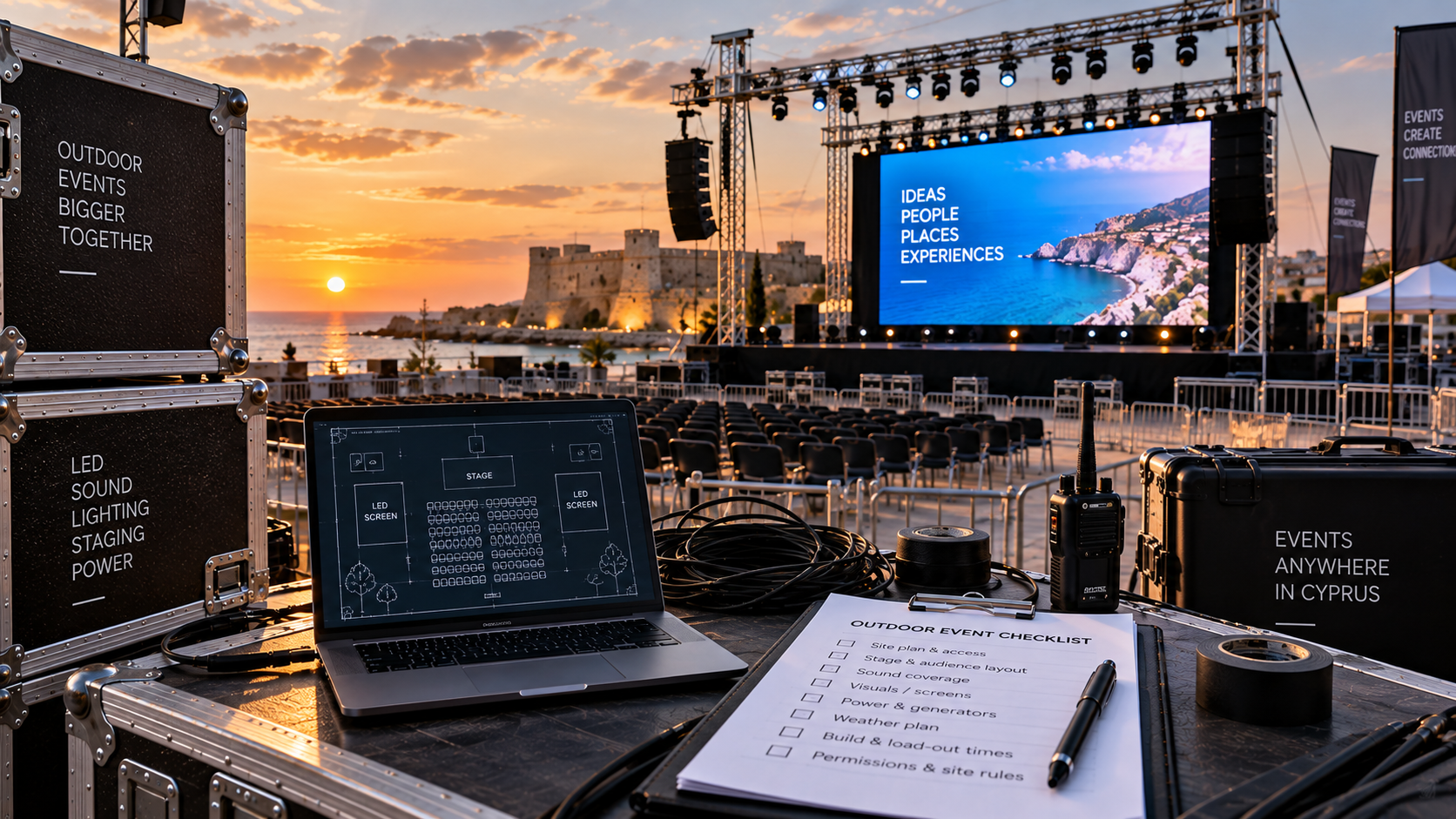 Technical Planning for Outdoor Events in Cyprus