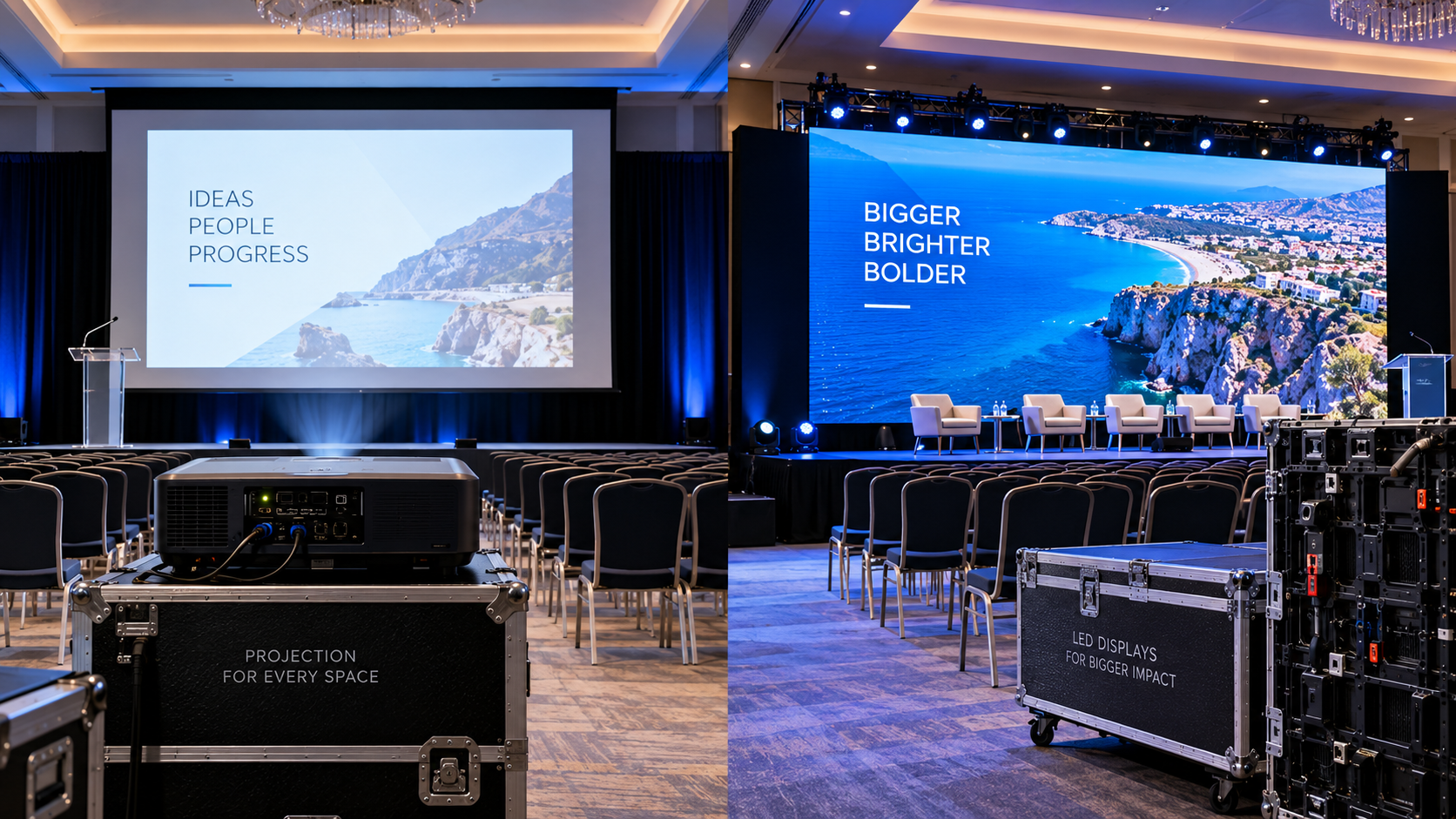 Projector vs LED Wall: Which Is Right for Your Event?